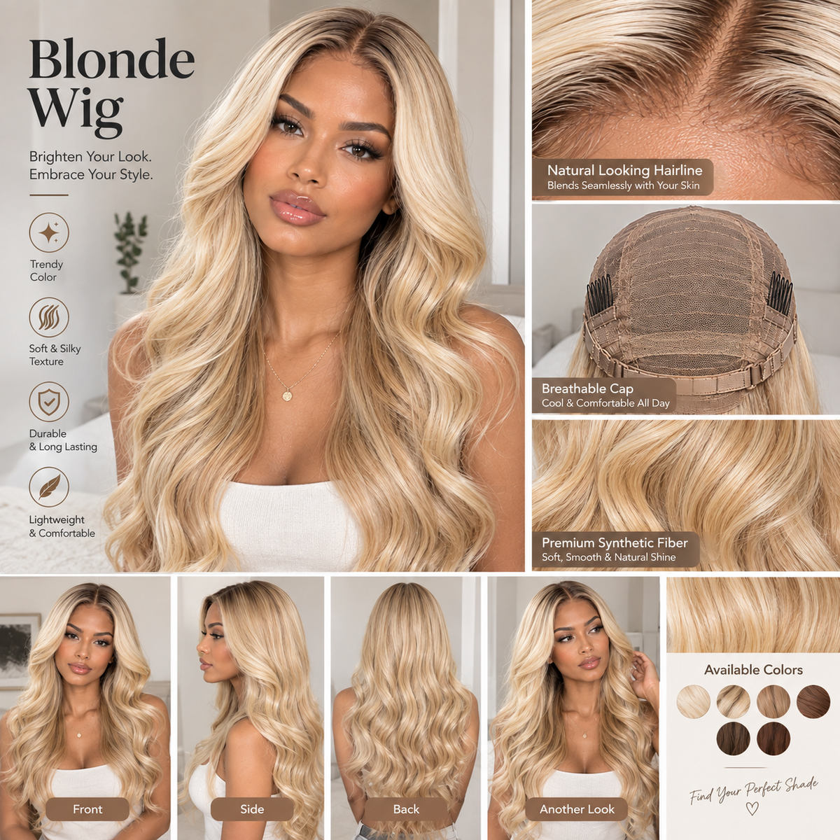 Blonde Wig Shopping Guide: Shades, Types, and Styles Mağazam