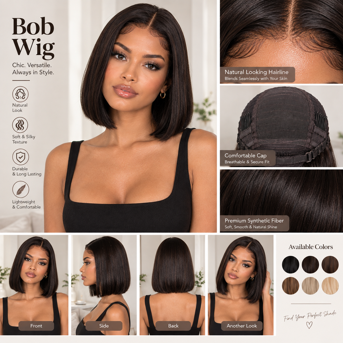 Bob Wig Guide: Human Hair Straight Styles to Shop Mağazam
