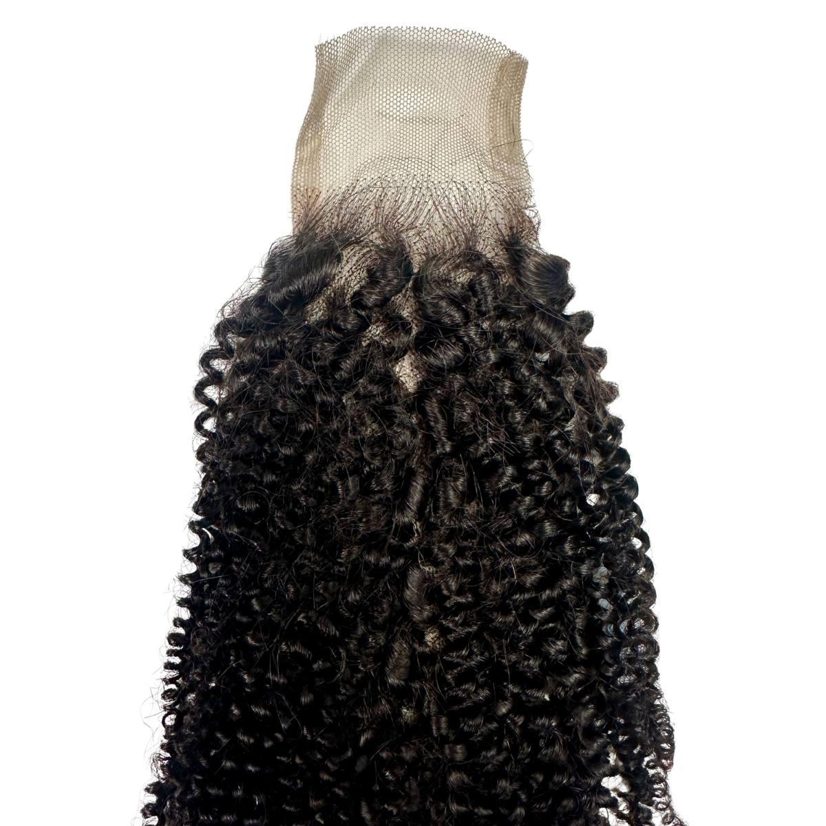 2x6 Transparent Afro Kinky Curly Closure