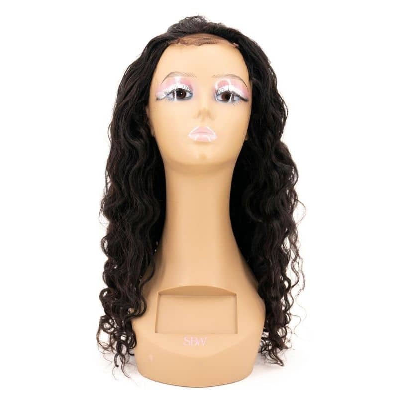 4x4 Transparent Closure Beach Wave Wig