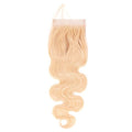 4x4 Transparent Blonde Body Wave Closure
