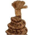 Auburn Deep Wave Color Bulk Human Braiding Hair