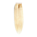 4x4 Transparent Blonde Straight Closure