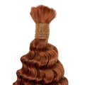 Copper Deep Wave Color Bulk Human Braiding Hair