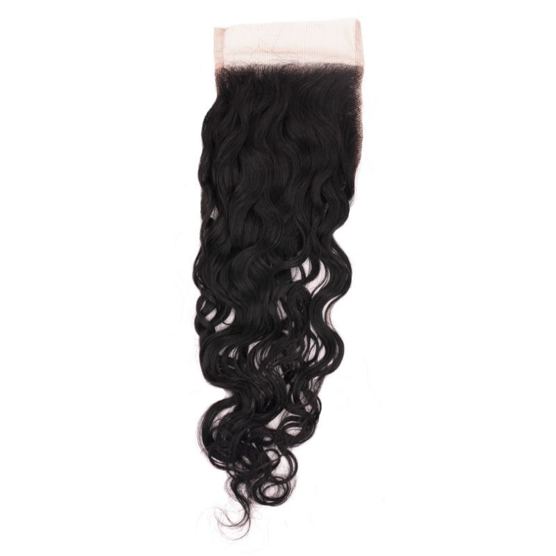 4x4 Transparent Messy Curl Closure