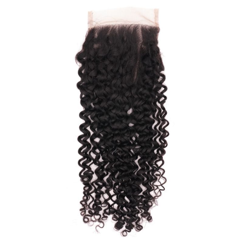 Raw 4x4 Transparent Water Wave Closure