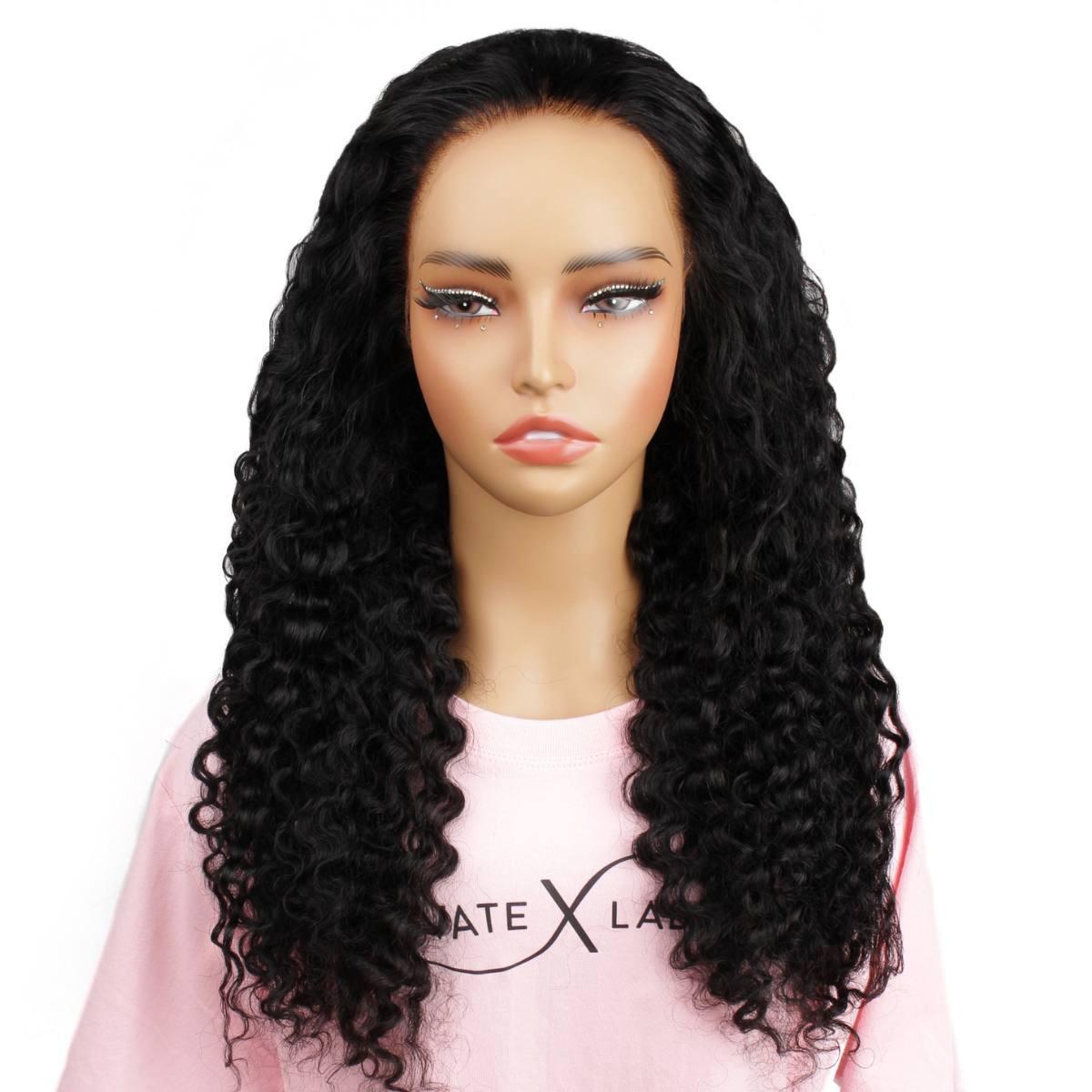 13x4 HD Lace Front Jet Black Deep Wave Wig