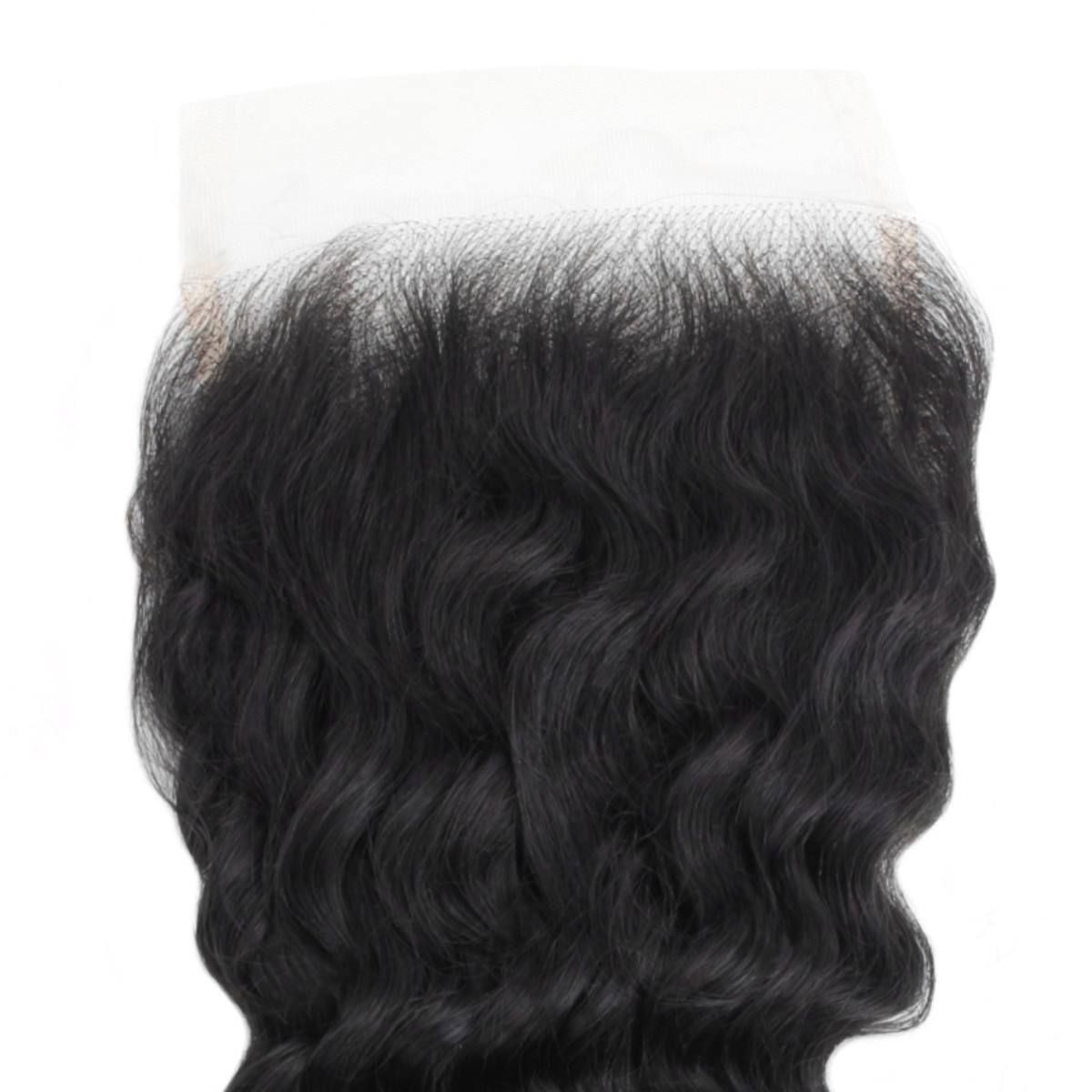 Raw 5x5 Transparent Deep Wave Closure