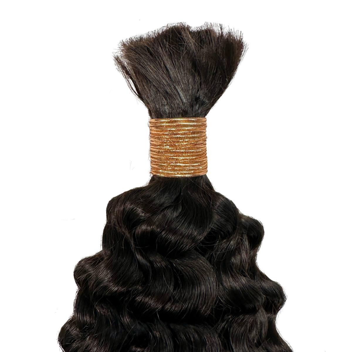 Raw Ocean Wave Bulk Human Braiding Hair
