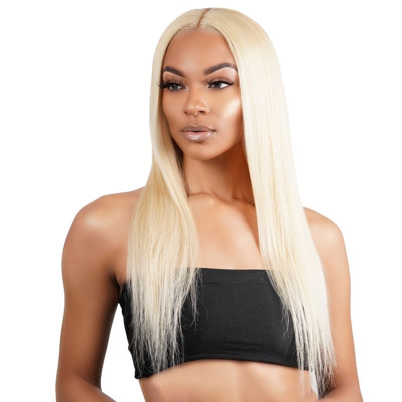 13x4 Transparent Lace Front Blonde Straight Wig