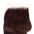 5x5 HD Burgundy Body Wave Closure