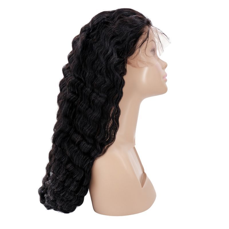 13x4 Transparent Lace Front Deep Wave Wig