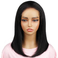 Jet Black 6x6 HD Closure Bob Wig