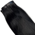 Jet Black Seamless Clip-In Hair Extensions