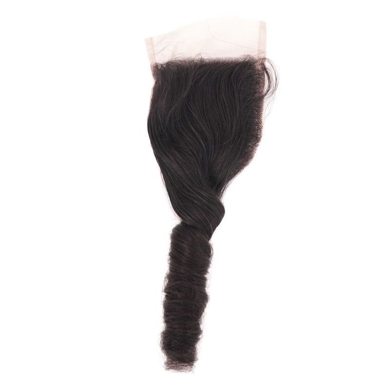 4x4 Transparent Loose Curl Closure