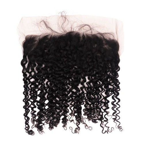 13x4 Transparent Deep Curly Frontal